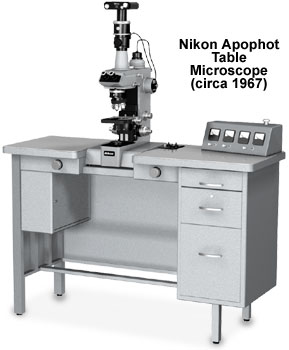 尼康显微镜早期的Apophot Table